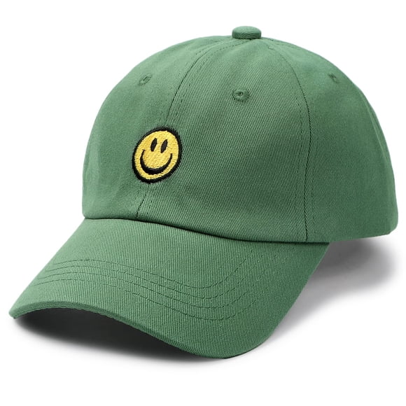 Gorra de béisbol SONMONY Smile Face para bebés de 3 a 12 años, color verde