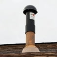 thumbnail image 4 of OdorHog Mushroom Cap Slip On Vent Stack Pipe Filter 2" Black ABS Remove Septic Odor, 4 of 5