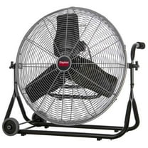 Dayton Mobile Floor Fan, 3 Speeds, Silver, Carrying Handle 61LD86