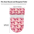 thumbnail image 5 of Renewold Comfortable Toilet Tank Cover for Valentine's Day Decor Pink Hearts Toilet Lid Cover Set 2 Piece Durable Toilet Seat Covers Set with Elastic Edge, 5 of 6