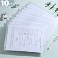 thumbnail image 1 of 10 Pieces A4 Plastic File Folder Transparent PP Portfolio Waterproof Storage Bag With Label, 1 of 7