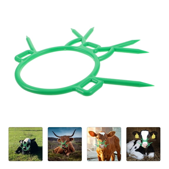 LOLIPPYY 2-Pack Plastic Calf Weaning Nose for Cattle and Goats, Farm Animal Husbandry Tool