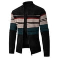 thumbnail image 1 of Xysaqa Cardigan Tricoté Classique pour Hommes avec Poches Noir, 1 of 5