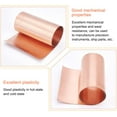 thumbnail image 5 of 35 Gauge Copper Roll High Purity Pure Copper Weather Proof Brass Sheet Copper Foil Light Salmon Color Copper Sheets Mixed Color 39x4 Inch DIY, 5 of 7