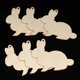 thumbnail image 3 of 30PCS Easter Wooden Embellishments Rabbits Cutout Hanging Ornaments for Easter Decor, 3 of 5