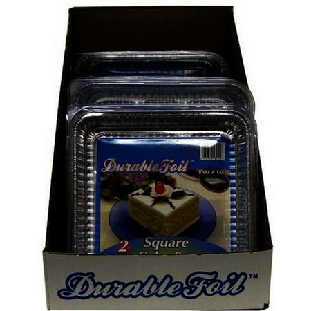 DDI 2124603 Aluminum Square Cake Pan Case of 27