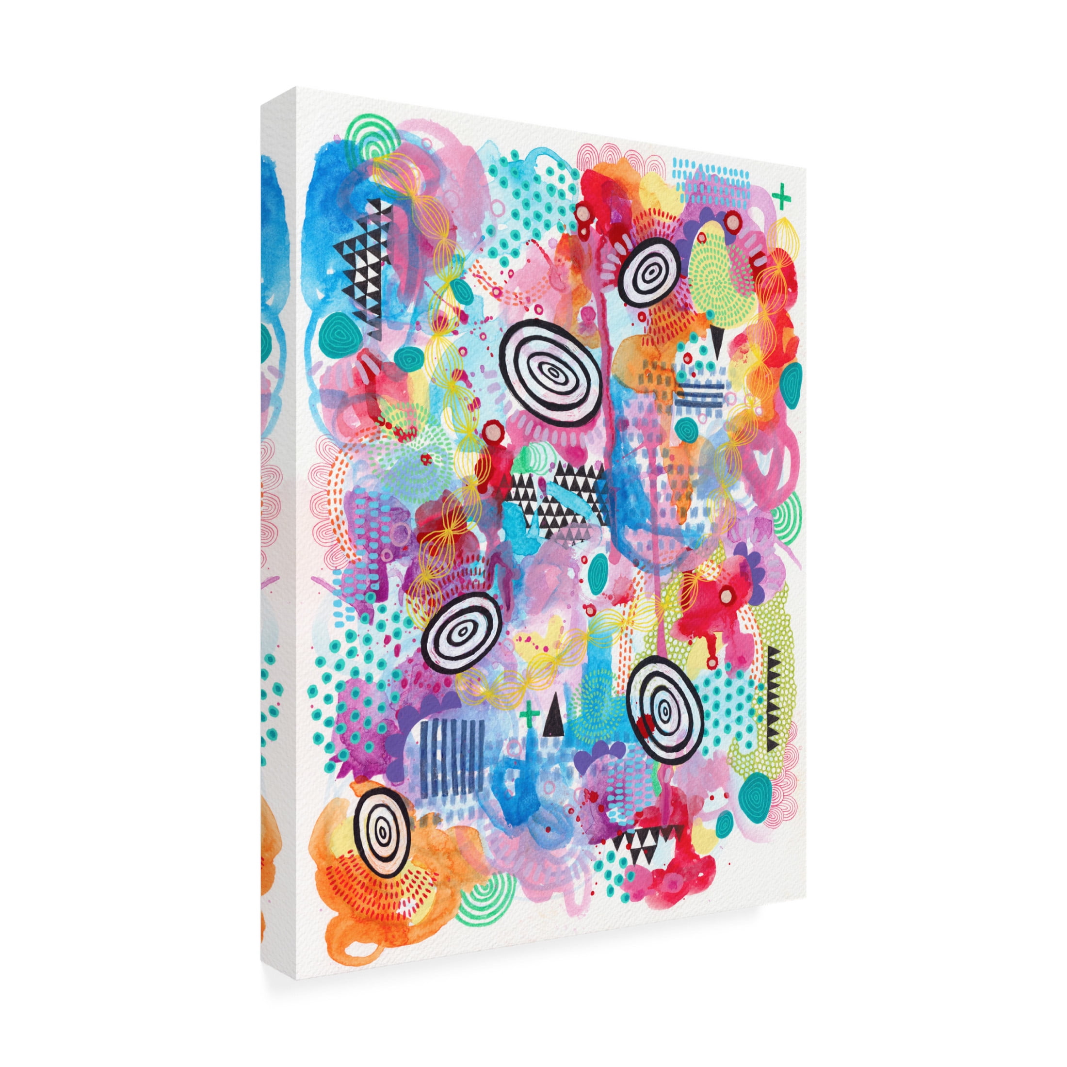 Canvas Wall Art - Van Dam Art 'Retro Spinner' Wall Art for Living Room, Bedroom, or Office Décor by Trademark Fine Art - 18 x 24 Inches