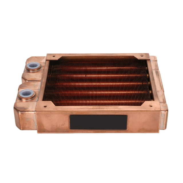 Radiador De Refrigeración Por Agua, Rosca Rápida G1/4, Tubo Redondo De 7 Mm, Intercambiador De Calor Líquido, Diseño De Múltiples Módulos, Cobre Rojo Para Computadora