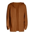 thumbnail image 4 of Fgnfyis Winter Jackets for Men Cardigan Sweater with Hood and High Neck Soft Warm Knit Pullover Mens Winter Coat Brown XXXL, 4 of 4