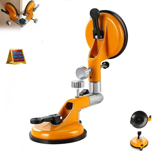 Adjustable Height Setter,Floor Gap Fixer Tool,2026 Upgraded Pro Countertop Alignment Clamps,Adjustable Vacuum Suction Seam Countertop Leveling Alignment Clamp with Heavy-Duty Rubber Suction Cups