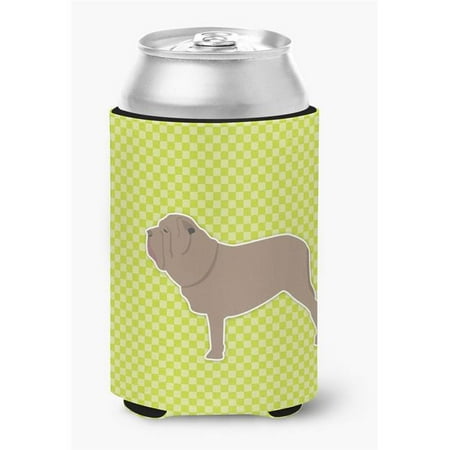 

Neapolitan Mastiff Checkerboard Green Can or Bottle Hugger