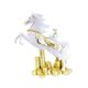 thumbnail image 2 of Estatua de caballo de resina, figura de escritorio, adorno creativo decorativo para negocios, animal Blanco, 2 of 5