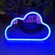 thumbnail image 3 of Neon Cartoon Cloud Sign Light USB Batería Arte Lámpara colgante Azul, 3 of 9