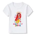 thumbnail image 4 of Camiseta de moda para niña, camiseta de algodón con estampado de Karol G Bichota, ropa para niños, camisetas de verano para bebés, 4 of 4