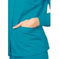 thumbnail image 4 of Adar Universal Scrubs For Women - Round Neck Warm-Up Scrub Jacket - 602 - Teal Blue - XL, 4 of 7