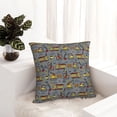 thumbnail image 6 of Pofeuu Modern Excavator Print Double-sided plush pillowcase Square Throw Pillow Covers Pillows Cover for Living Room Bedroom Sofa Couch Cushion Cover（No pillow core）-22"x22", 6 of 7