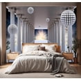 thumbnail image 2 of - Forest Landscapes Woodland Tree Fabric Wallpaper Living Room Bedroom Bathroom Jungle Wall Mural- not Peel and Stick）, 2 of 2