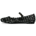 thumbnail image 2 of Journee Womens Carrie Wide Width Buckle Square Toe Mary Jane Dress Flats, Widths Available, 2 of 9