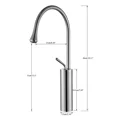 thumbnail image 2 of Chrome Tall Bathroom Sink Faucet Single Handle Vessel Vanity Faucet Mixer Taps, 2 of 6