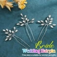 thumbnail image 2 of MaxxMarket Crystal Bride Wedding Hair Pins Rhinstones Bridal Hair Accessories Head Piece for Women and Girls (Pack of 3) (A Silver), 2 of 6