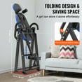 thumbnail image 4 of KFFKFF Inversion Table for Back Pain Relief, Supports up to 300 lbs, Durable Decompression Back Stretching Gear, Includes Headrest, Secure Ankle Hold, and Adjustable Safety Belt, in Blue/Black, 4 of 9