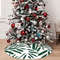 thumbnail image 5 of Yiaed Palm Branch With Leaves Print Christmas Tree Skirt , Tree SkirtsTree Mat for Christmas Winter Holiday Indoor Decorations-48", 5 of 7
