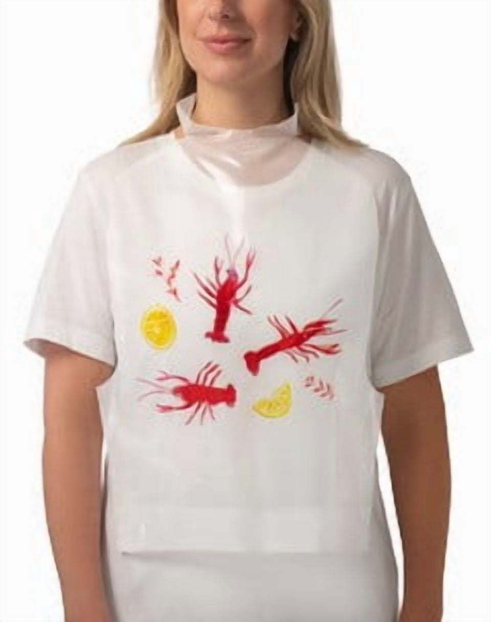 (4 pack) Social Butterfly Disposable Crawfish Plastic Bibs, 10 pack