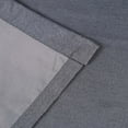 thumbnail image 6 of BNM Linen Pattern Blackout Curtains, Set of 2, 26" x 84", Charcoal, 6 of 7