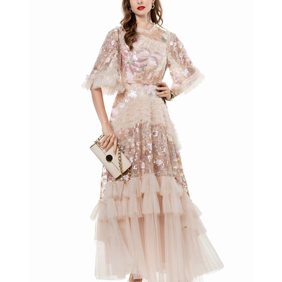 LIONELLO SALVI womens  Maxi Dress, 10