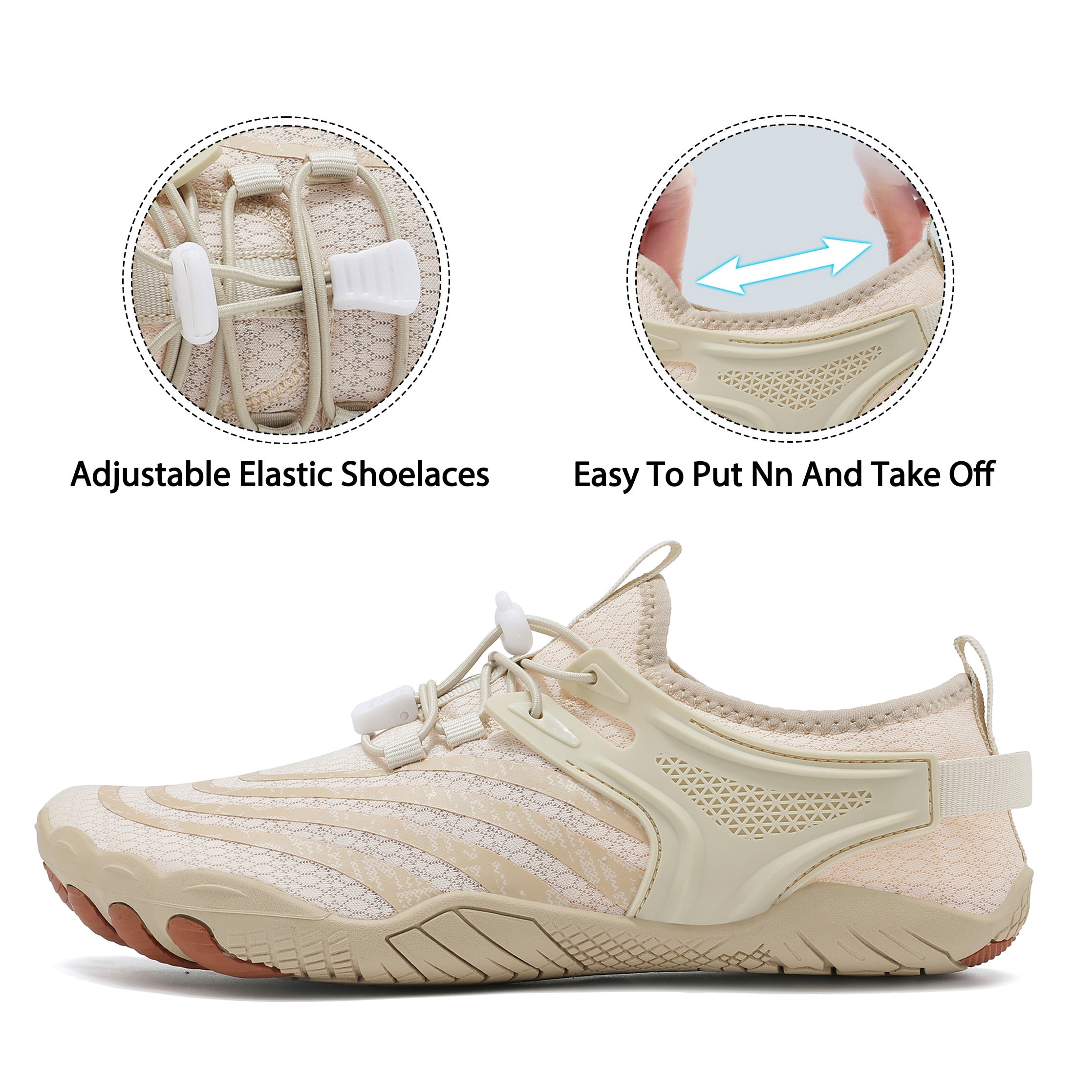 Water Shoes for Women Men Wide Toe Box Quick Dry Barefoot Sport Shoes Lightweight Non Slip Hiking Shoes for Swimming Beach Walking Surfing Yoga