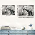 thumbnail image 6 of Acheng Horse Canvas Wall Art: Animal in The Wind Artwork Picture Print for  Room  20x16inch, 6 of 6