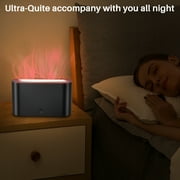 BCOOSS Essential Oil Diffuser Aromatherapy Aroma Air Diffuser with Flame Light , Black