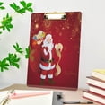 thumbnail image 7 of Coolnut Santa Claus 12.5"x9" Clipboard, Acrylic Fashion Letter A4 Size Clipboards with Metal Clip for Office School -12.5x9in, 7 of 7
