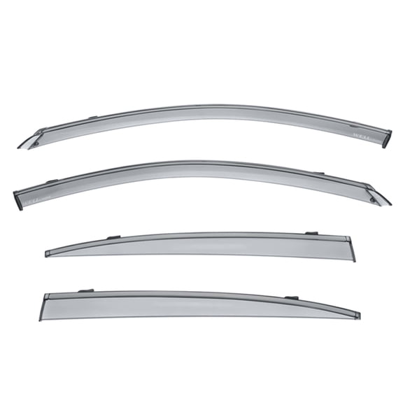 Wellvisors Side Window Visors Wind Deflectors Rain Guard With Black Trim for 2014 2015 2016 2017 2018 2019 2020 2021 2022 2023 2014 Infiniti Q50 3-847IN013