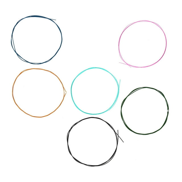 Classical Guitar Strings, 6 Set Colorful Normal Tension Alloy Nylon String for Classical Guitar