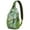 Rustic, variant on Rustic Paisley Ornament Sling Backpack, Vintage Bohemian Crossbody Shoulder Bag with Colorful Floral Pattern, Lightweight Travel Hiking Daypack