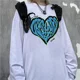 thumbnail image 3 of Camiseta a cuadros de gran tamaño para hombre, jersey de cuello redondo, sudaderas coreanas de gran tamaño, diseñador original, nueva ropa para hombre, 3 of 5