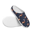 thumbnail image 3 of Haiem Cartoon Fox Print Women's Fuzzy Memory Foam House Slipper Cozy Home Footwear Non-slip Winter Slippers-35/36, 3 of 7