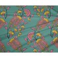 thumbnail image 4 of oneOone Polyester Lycra Fabric Leaves|Floral & Paisley Block Fabric Prints By Yard 56 Inch Wide, 4 of 4