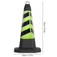 thumbnail image 6 of 8 Pcs Traffic Safety Cone, 28" Green Road Parking Cone with Reflective Strips, Heavy Duty PVC Traffic Cone for Parking, Caution, Construction Events, 6 of 9
