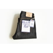SAUCE ZHAN 315XX Men's Jeans Indigo Sanforized Selvedge Denim Jeans Regular Fit Taper Leg 14.5 oz