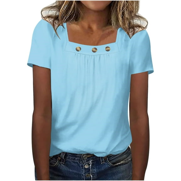 LiMoi Women Short Sleeve Tops Casual Womens Tops Dressy Blouses Printed T Shirts Tshirts Shirts for Women Plus Size My Items