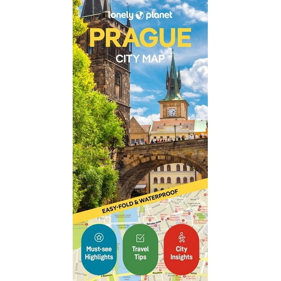 Compact City Planning Maps Lonely Planet Prague City Map: Durable, Waterproof, Easy-Fold Planning Map with Attractions & Walking Tours, (Paperback)