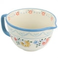 thumbnail image 2 of Gibson  Elite Hand Painted 2 Quart Floral Stoneware Batter Bowl - 2 Quart, 2 of 5