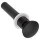 thumbnail image 4 of Conjunto de drenaje emergente para lavabo de baño de latón G1 1/4" con rebosadero (cromo negro), 4 of 8
