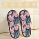 thumbnail image 2 of Fotbe Rose Flowers Pantuflas Peludas para Mujer con Estampado, Zapatillas de Peluche, Zapatos de Invierno para Casa, Uso Interior y Exterior-Large, 2 of 8
