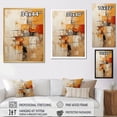 thumbnail image 4 of Designart "Yelow Orange Abstract Fractal Expressions" Modern Canvas Wall Art, 4 of 5