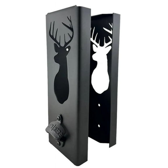 Can Cooler Holder with Bottle Opener, Wall Mounted Holder,2-in-1 Holder, Ergonomic Magnetic,B