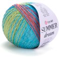 thumbnail image 1 of czcpp-YarnArt Mélange de Coton Rêve d'Été - 3.4 OZ, 383 yds Fil Arc-en-Ciel Multicolore pour Projet Toutes Saisons pour Tricotage Blouses, Châles, Foulards et Chandails, Fine:2 (4314), 1 of 4