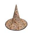 thumbnail image 2 of LNZGNM Halloween Women's Witch Hat, Pointed Crown with Wide Brim, Lightweight and Comfortable for Halloween Parties, Themed Photo Shoots, and Spooky Gatherings,D(One Size), 2 of 6